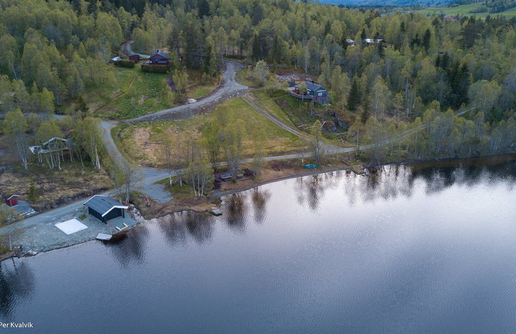 Strandområdet nedenfor hyttefeltet