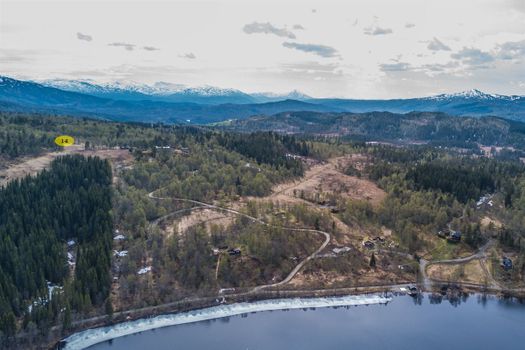 Dronebilde av Lykkja Hyttefelt