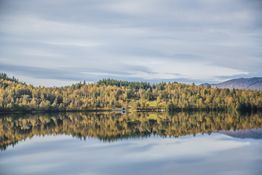 Bilde utover Rørvatnet ved Lykkja Hyttefelt